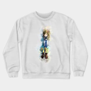 Laid Back Camp - Aoi *Watercolor* Crewneck Sweatshirt